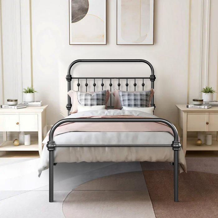 August Grove® Arva Metal Bed & Reviews | Wayfair